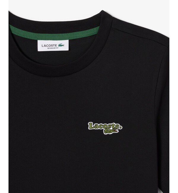 LACOSTE「ネーム＆ワニロゴパッチ エッセンシャルTシャツ」|Tシャツ・カットソー|