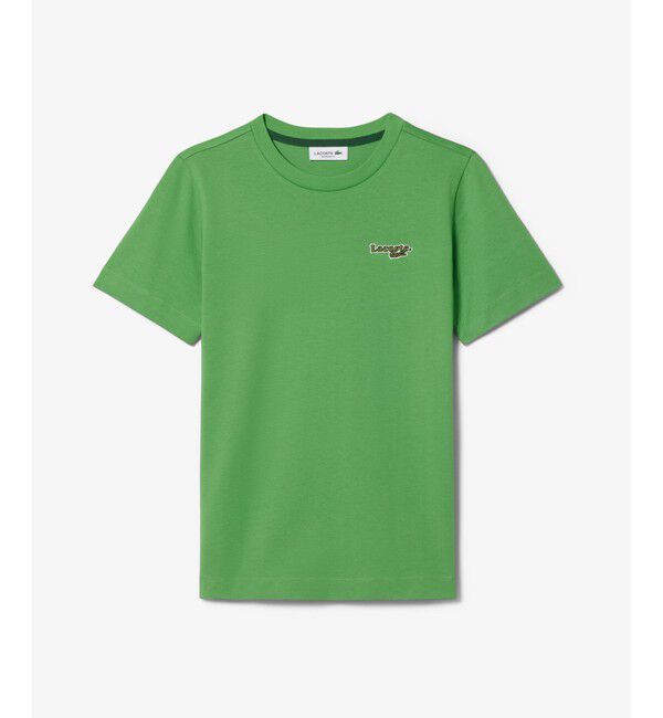 LACOSTE「ネーム＆ワニロゴパッチ エッセンシャルTシャツ」|Tシャツ・カットソー|