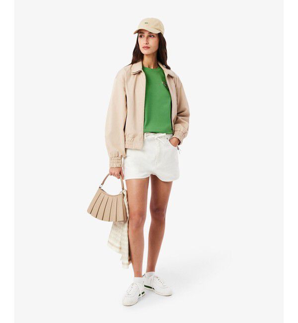 LACOSTE「ネーム＆ワニロゴパッチ エッセンシャルTシャツ」|Tシャツ・カットソー|