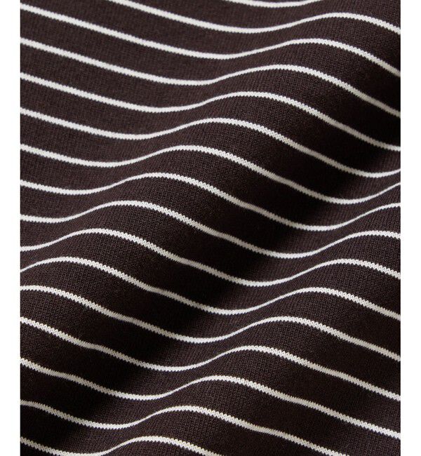 LACOSTE「【オンライン限定】LACOSTE  ボーダー リンガーネック 半袖Tシャツ」|Tシャツ・カットソー|