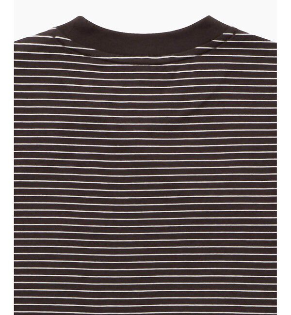 LACOSTE「【オンライン限定】LACOSTE  ボーダー リンガーネック 半袖Tシャツ」|Tシャツ・カットソー|