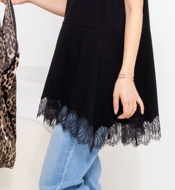 NOLLEY'S「【WEB限定】ウォッシャブルヘムレースカットソー」|Tシャツ・カットソー|