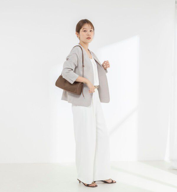 NOLLEY'S「《セットアップ対応》ウォッシャブルイージーツイルセミワイドパンツ」|その他|
