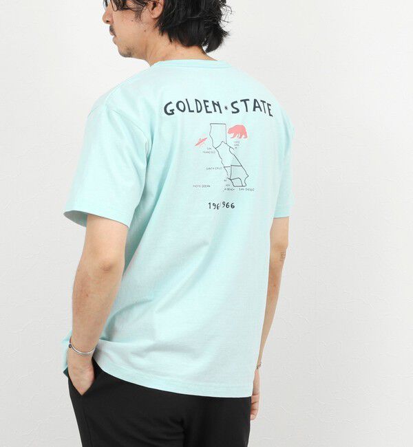 NOLLEY'S goodman「【BARNS OUTFITTERS】別注 MAP GOLDEN STATE プリントTシャツ 26SS」|Tシャツ・カットソー|