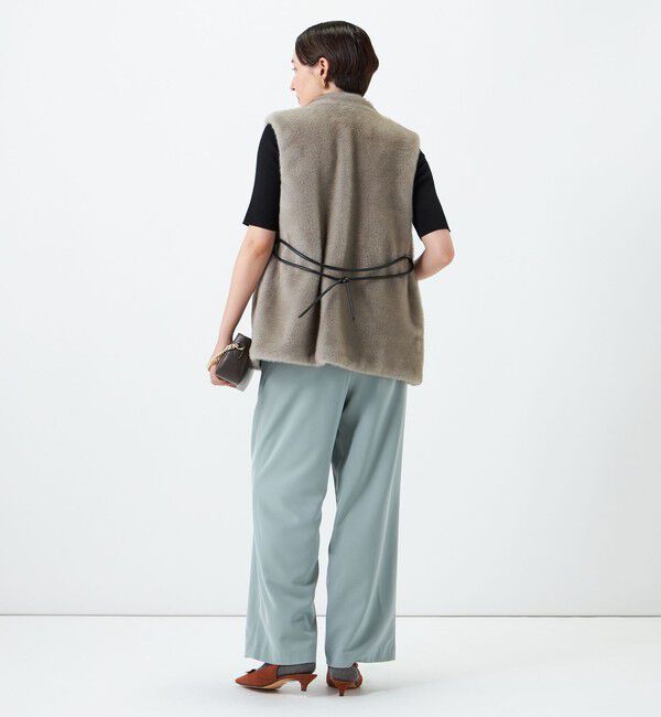 NOLLEY'S「ウォッシャブルシャンブレーツイルワイドパンツ」|その他|
