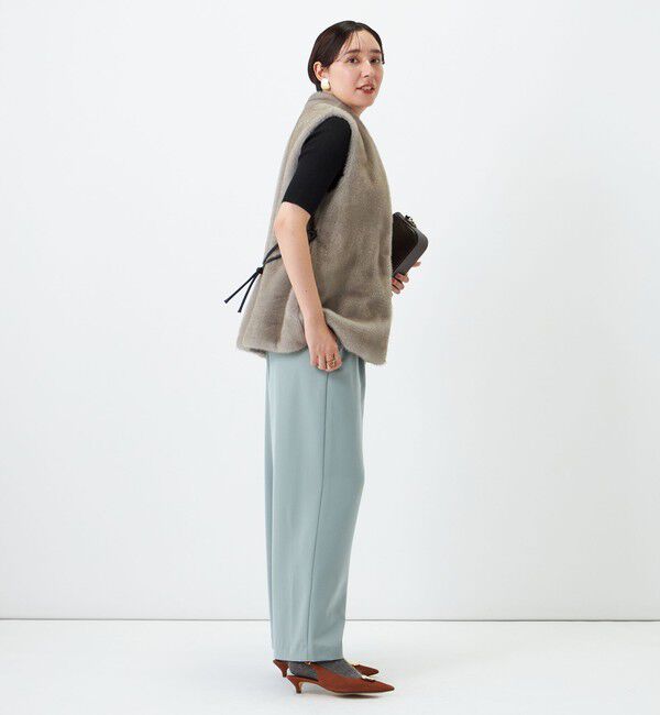 NOLLEY'S「ウォッシャブルシャンブレーツイルワイドパンツ」|その他|