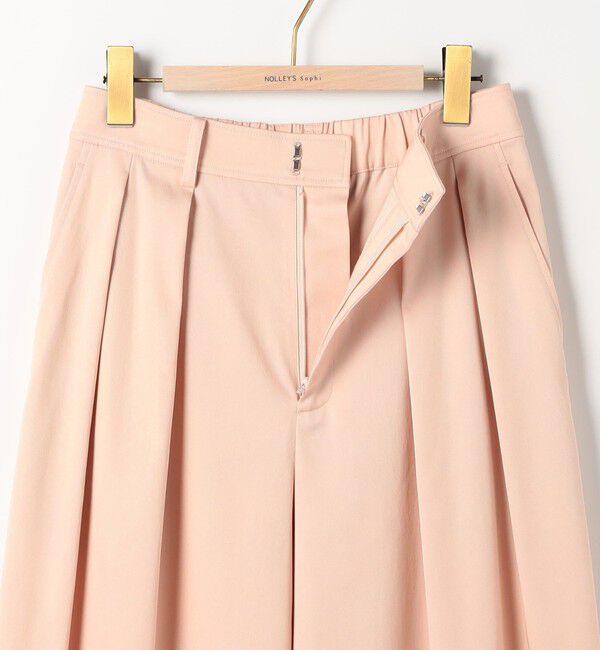 NOLLEY'S sophi「《セットアップ対応》ウォッシャブルバイオツイルタックワイドパンツ」|その他|