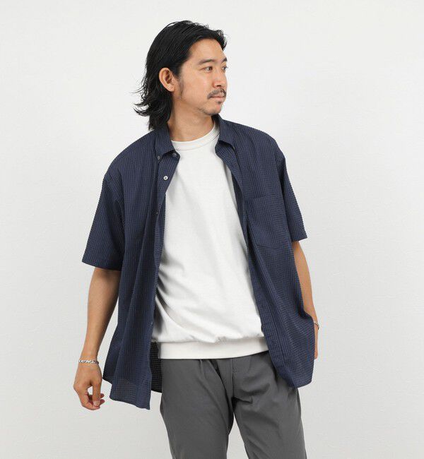 NOLLEY'S goodman「DotAir ドットエアー半袖B.D. ボタンダウンシャツ 通気性/UVカット 26SS」|シャツ・ブラウス|