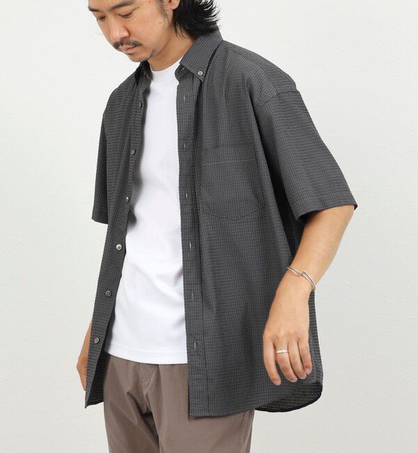 NOLLEY'S goodman「DotAir ドットエアー半袖B.D. ボタンダウンシャツ 通気性/UVカット 26SS」|シャツ・ブラウス|