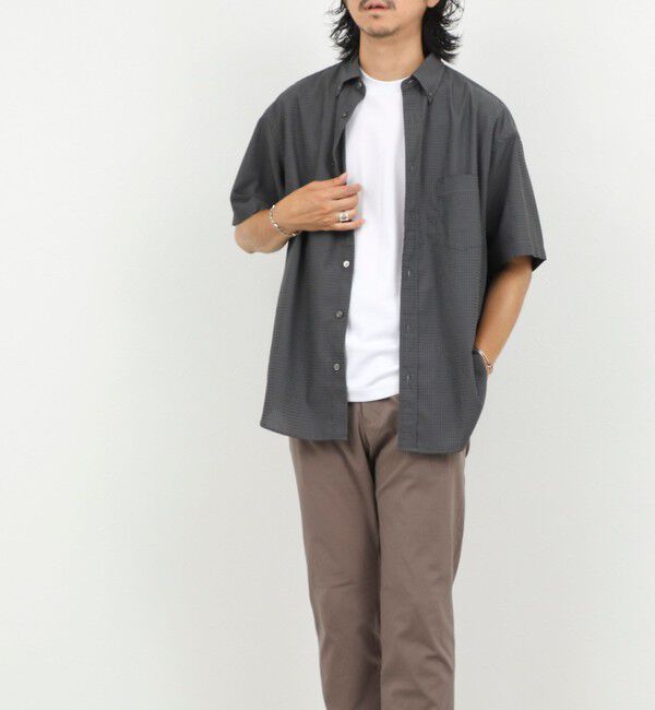 NOLLEY'S goodman「DotAir ドットエアー半袖B.D. ボタンダウンシャツ 通気性/UVカット 26SS」|シャツ・ブラウス|