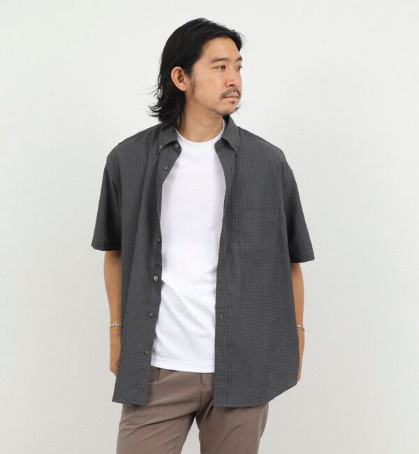 NOLLEY'S goodman「DotAir ドットエアー半袖B.D. ボタンダウンシャツ 通気性/UVカット 26SS」|シャツ・ブラウス|