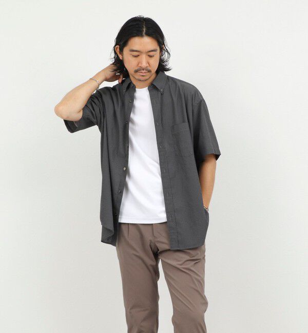 NOLLEY'S goodman「DotAir ドットエアー半袖B.D. ボタンダウンシャツ 通気性/UVカット 26SS」|シャツ・ブラウス|