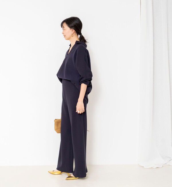 NOLLEY'S sophi「【NOLLEY&rsquo;S mgr.松葉別注・一部WEB限定色】《セットアップ》ツイルバイヤス洗練美脚パンツ」|その他|