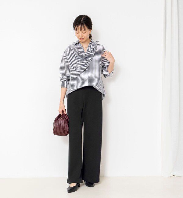 NOLLEY'S sophi「【NOLLEY&rsquo;S mgr.松葉別注・一部WEB限定色】《セットアップ》ツイルバイヤス洗練美脚パンツ」|その他|