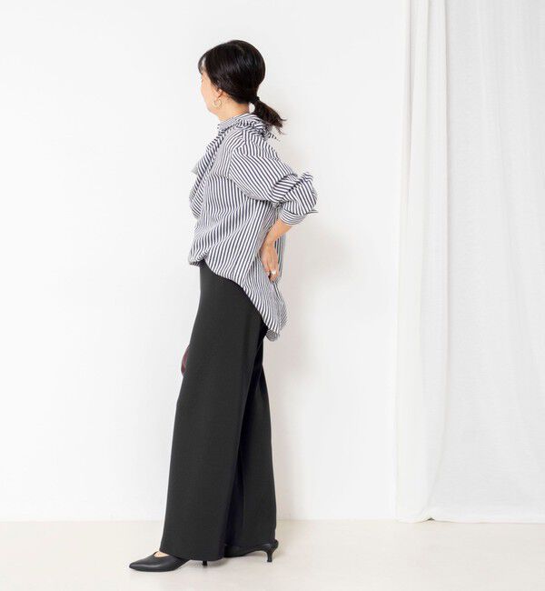 NOLLEY'S sophi「【NOLLEY&rsquo;S mgr.松葉別注・一部WEB限定色】《セットアップ》ツイルバイヤス洗練美脚パンツ」|その他|