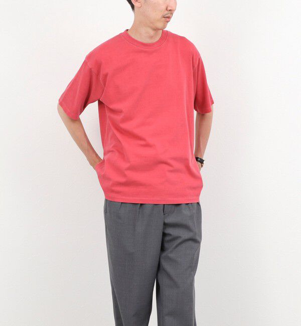 NOLLEY'S goodman「【BECシリーズ】《接触冷感/UVカット》PIGMENT DYE BIO WASH ピグメント染め オーバーサイズTシャツ」|Tシャツ・カットソー|