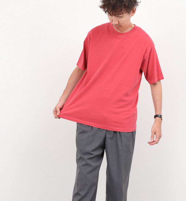 NOLLEY'S goodman「【BECシリーズ】《接触冷感/UVカット》PIGMENT DYE BIO WASH ピグメント染め オーバーサイズTシャツ」|Tシャツ・カットソー|