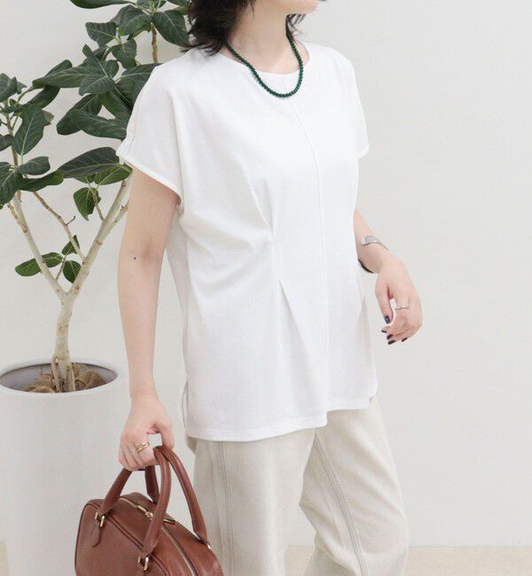 fredy emue「ウエストタックフレンチカットソーブラウス」|Tシャツ・カットソー|