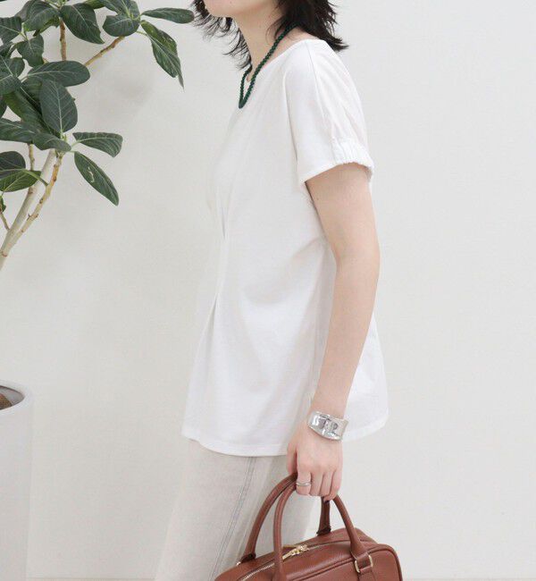 fredy emue「ウエストタックフレンチカットソーブラウス」|Tシャツ・カットソー|