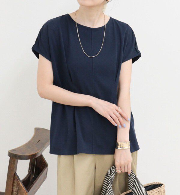 fredy emue「ウエストタックフレンチカットソーブラウス」|Tシャツ・カットソー|
