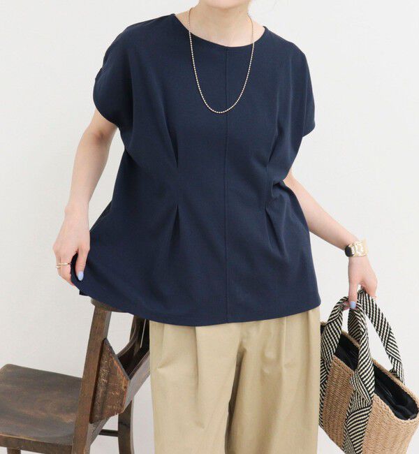 fredy emue「ウエストタックフレンチカットソーブラウス」|Tシャツ・カットソー|
