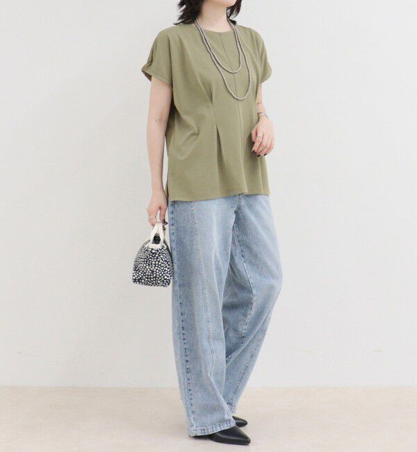 fredy emue「ウエストタックフレンチカットソーブラウス」|Tシャツ・カットソー|