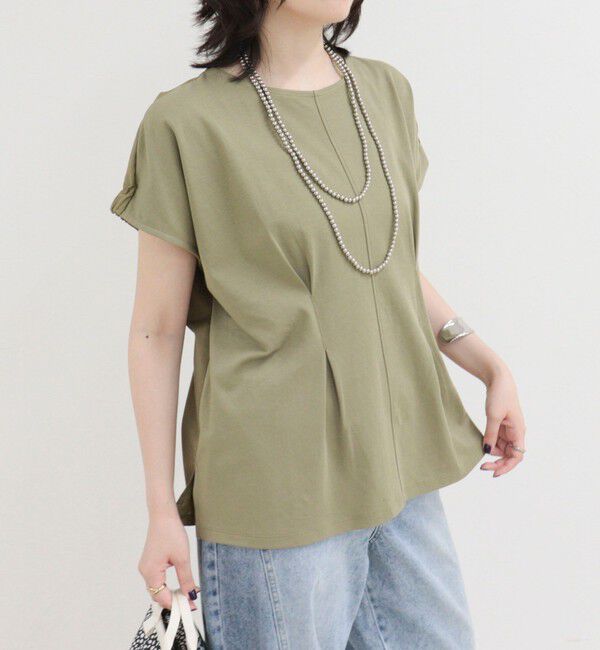 fredy emue「ウエストタックフレンチカットソーブラウス」|Tシャツ・カットソー|