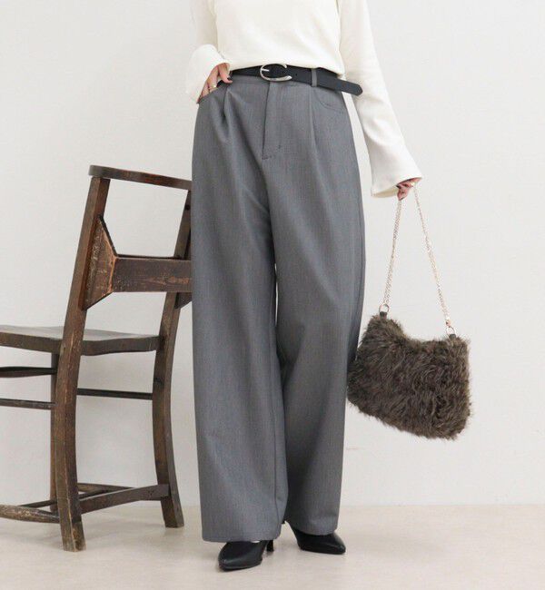 fredy emue「TRタックストレートパンツ」|チノ|