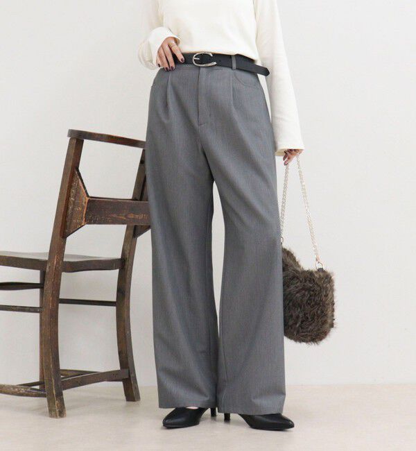 fredy emue「TRタックストレートパンツ」|チノ|
