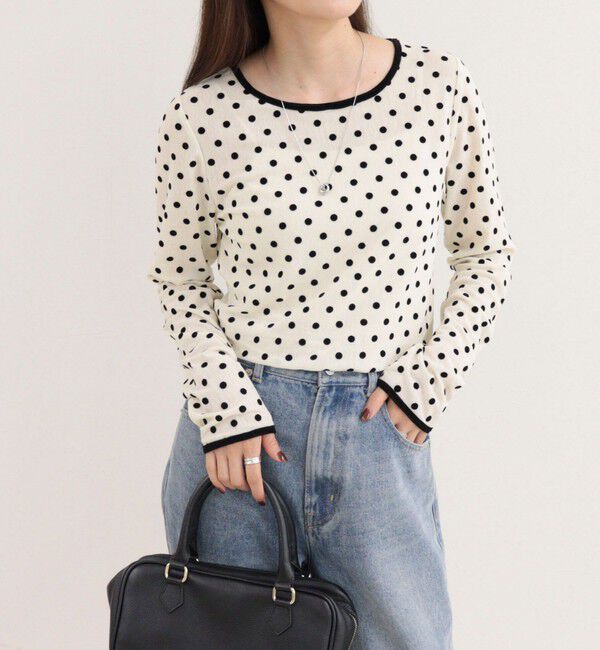fredy emue「チュールドットロンＴシャツ」|Tシャツ・カットソー|