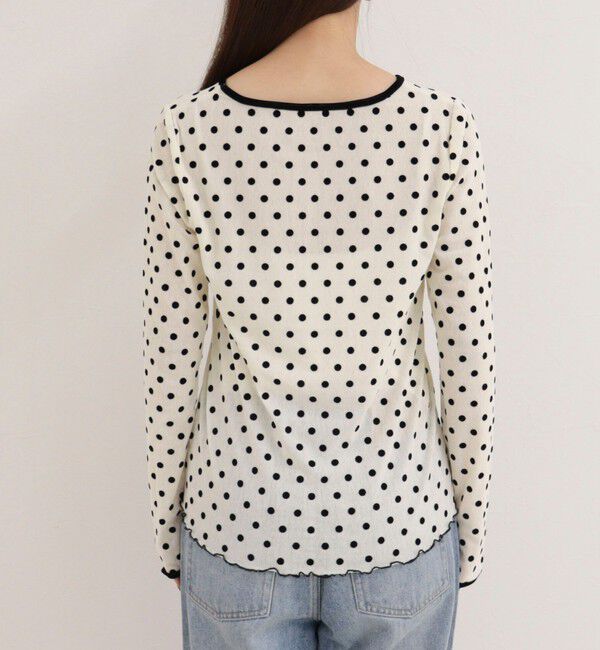 fredy emue「チュールドットロンＴシャツ」|Tシャツ・カットソー|