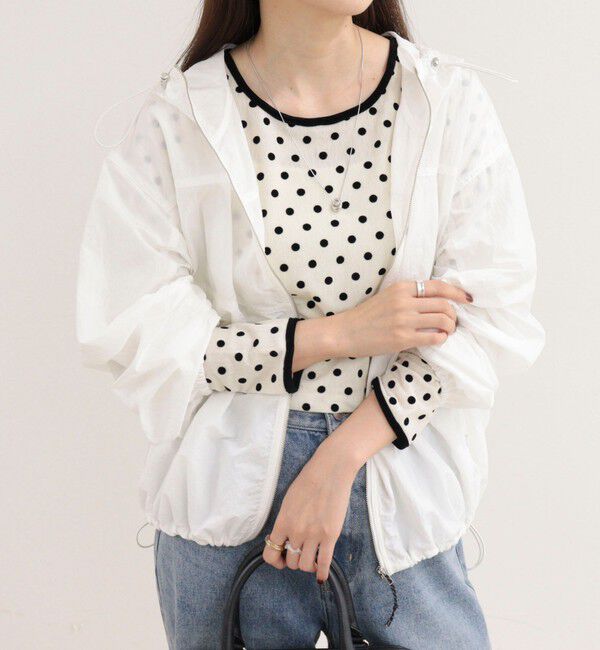 fredy emue「チュールドットロンＴシャツ」|Tシャツ・カットソー|