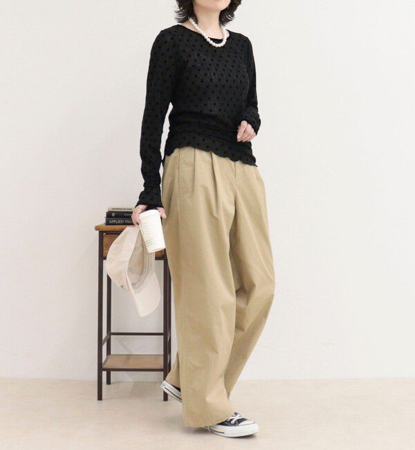 fredy emue「チュールドットロンＴシャツ」|Tシャツ・カットソー|
