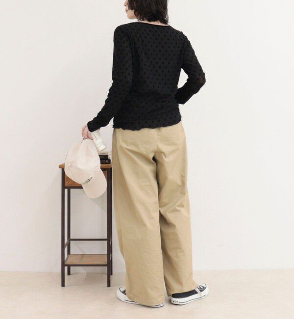 fredy emue「チュールドットロンＴシャツ」|Tシャツ・カットソー|