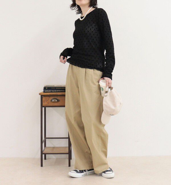 fredy emue「チュールドットロンＴシャツ」|Tシャツ・カットソー|