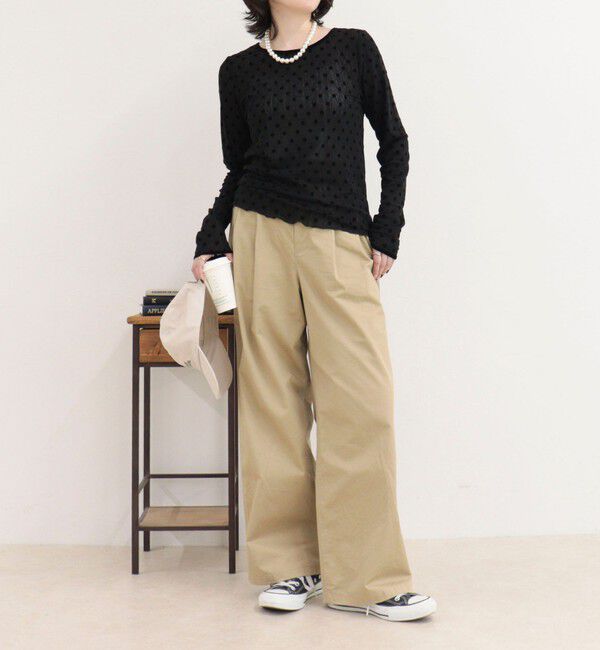fredy emue「チュールドットロンＴシャツ」|Tシャツ・カットソー|