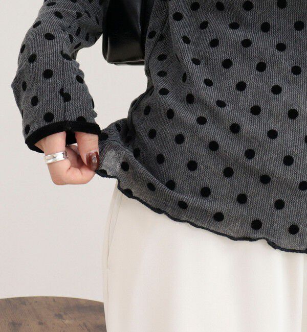 fredy emue「チュールドットロンＴシャツ」|Tシャツ・カットソー|