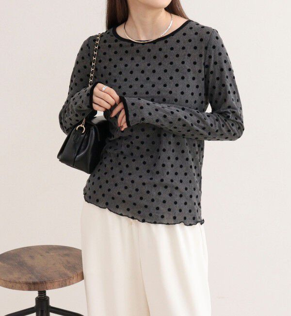 fredy emue「チュールドットロンＴシャツ」|Tシャツ・カットソー|