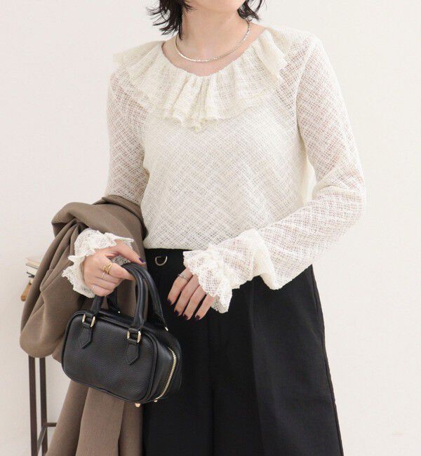 fredy emue「レースラッフルロンＴシャツ」|Tシャツ・カットソー|