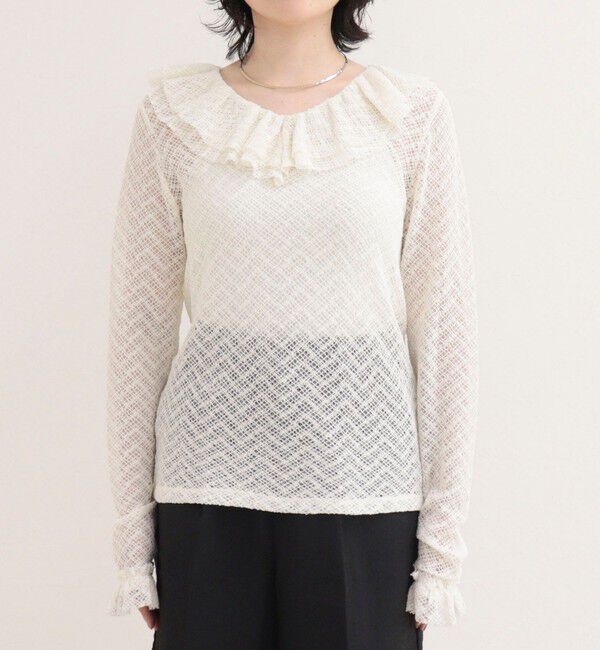 fredy emue「レースラッフルロンＴシャツ」|Tシャツ・カットソー|