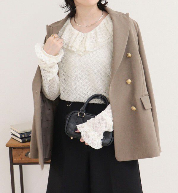 fredy emue「レースラッフルロンＴシャツ」|Tシャツ・カットソー|