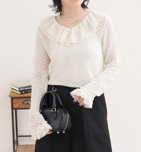 fredy emue「レースラッフルロンＴシャツ」|Tシャツ・カットソー|