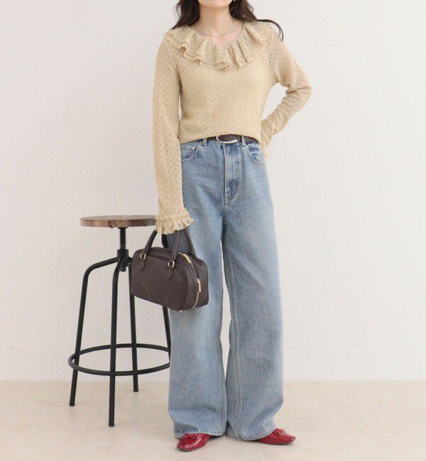 fredy emue「レースラッフルロンＴシャツ」|Tシャツ・カットソー|
