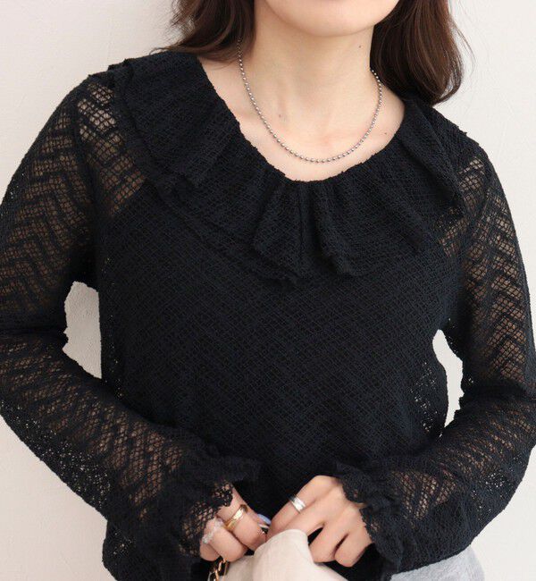 fredy emue「レースラッフルロンＴシャツ」|Tシャツ・カットソー|