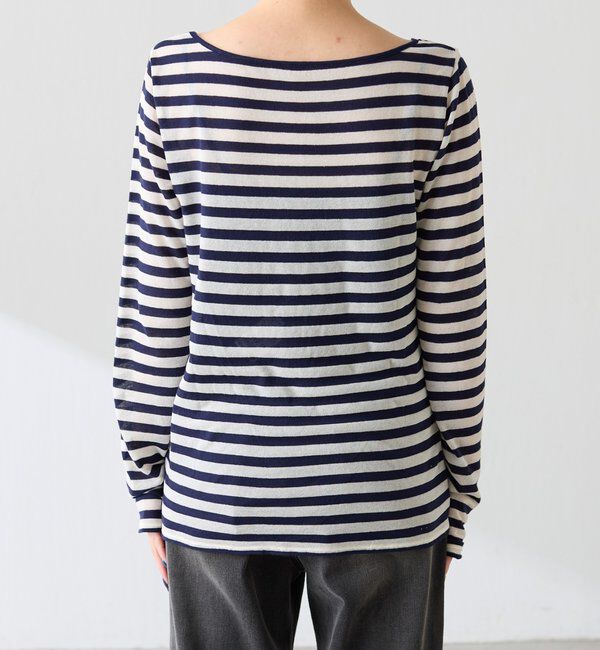 「ボートネックボーダーカットソー」|Tシャツ・カットソー|