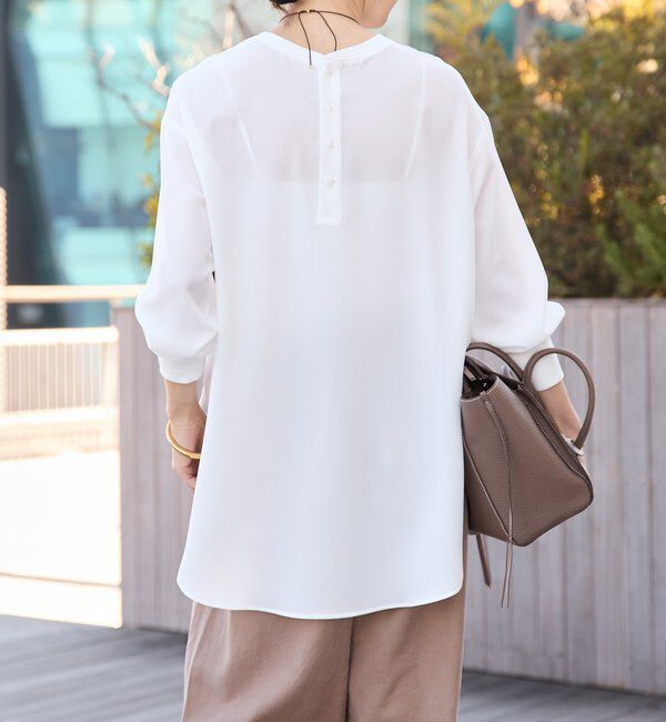  「【3サイズ展開】ジョーゼットポケットブラウス」|シャツ・ブラウス|