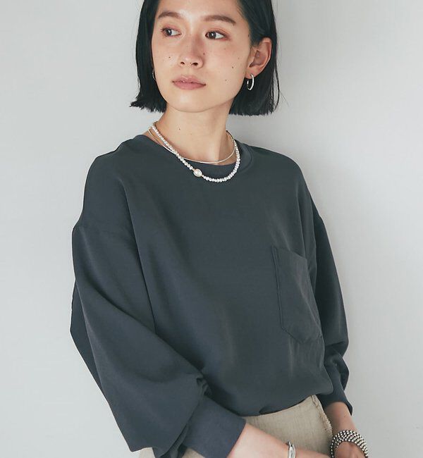  「【3サイズ展開】ジョーゼットポケットブラウス」|シャツ・ブラウス|