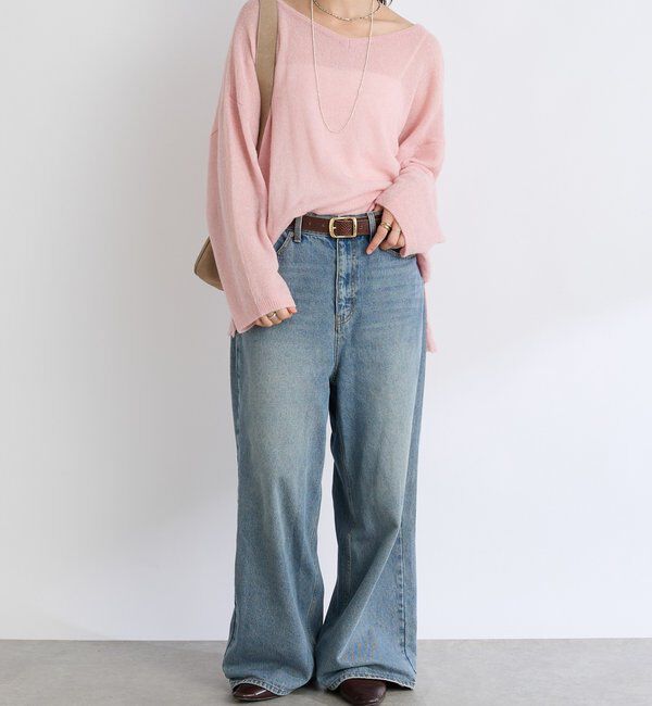  「【MONN.:. 】【2サイズ展開】ワイドレッグデニム」|デニム|