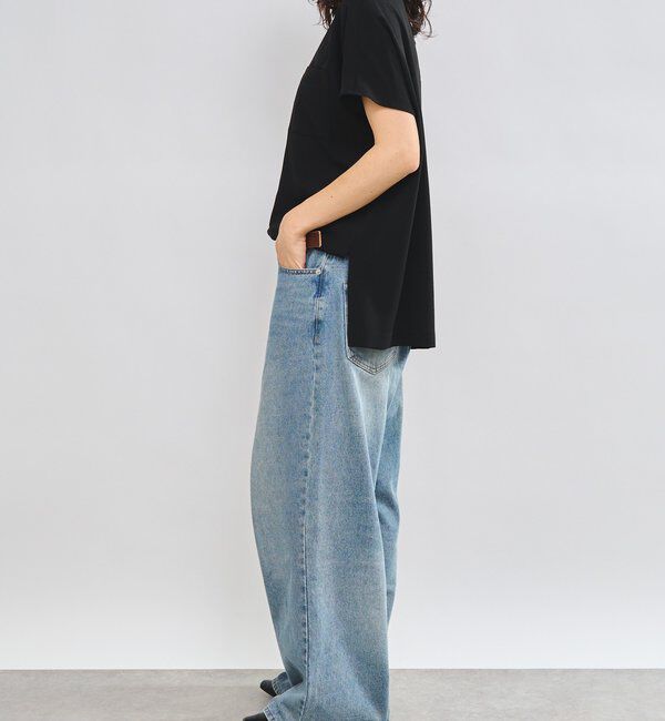  「【MONN.:. 】【2サイズ展開】ワイドレッグデニム」|デニム|