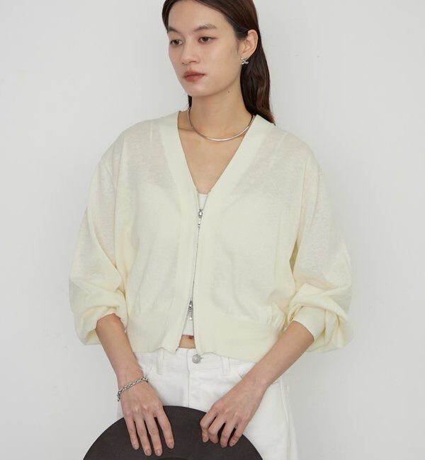  「 ZIPニットカーデ」|ニット・セーター|